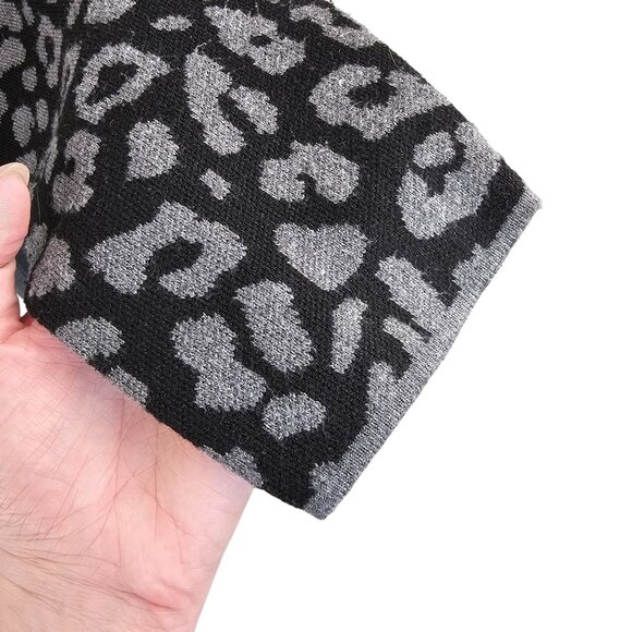 Torrid Luxe Cozy Jacquard Coatigan Leopard Print Patchwork Sz 1 14 - 16 - Picture 6 of 12